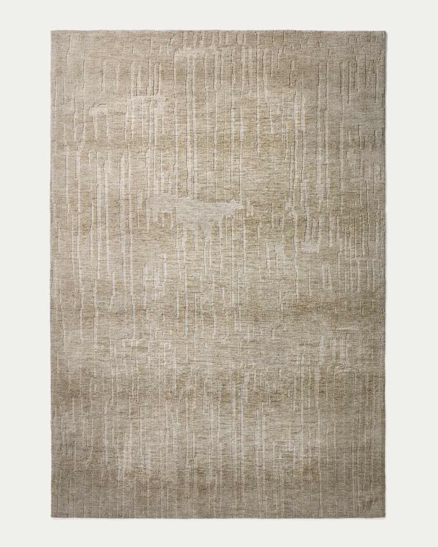 Tapis Eriana en fibres synthétiques vertes 200 x 300 cm