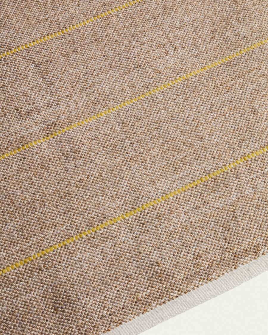 Denu beige 100% PET rug 200 x 300cm