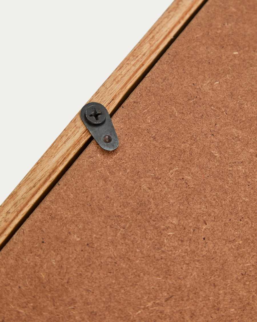 Berale spiegel van acaciahout 76 x 33 cm