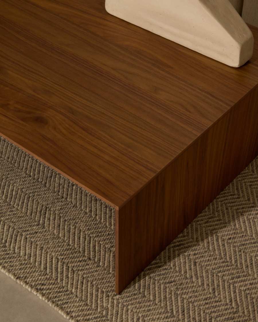 Litto walnut veneer coffee table,  FSC Mix Credit 140 x 70 cm