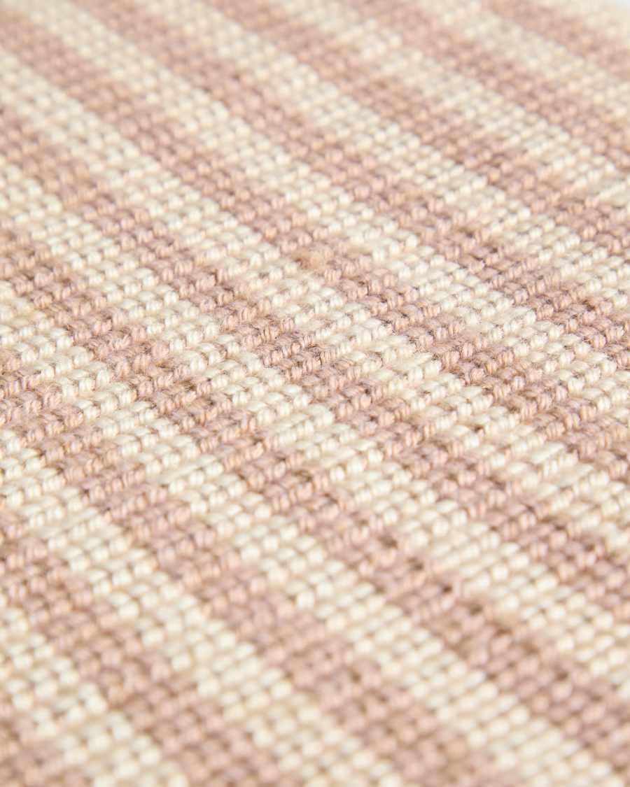 Stuhlkissen Dirome 100 % PET beige gestreift 40 x 40 cm