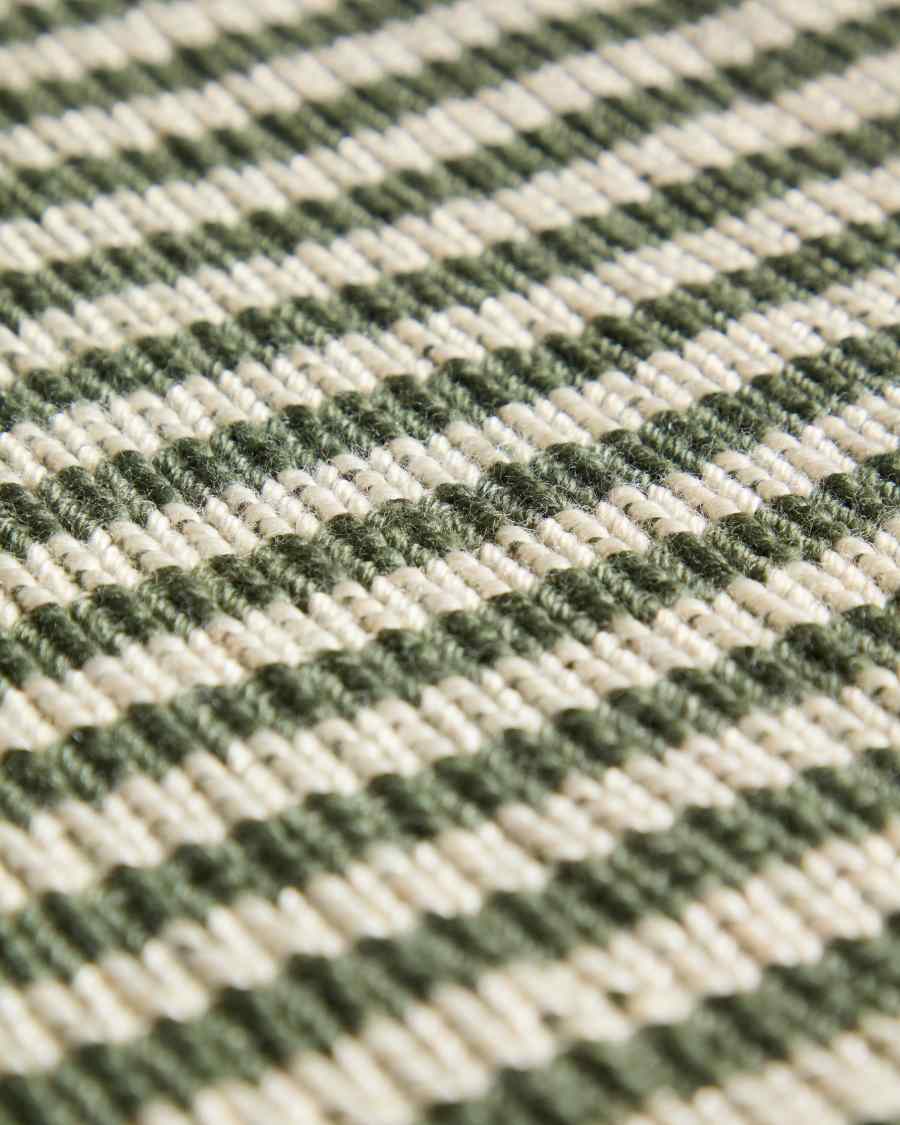 Stuhlkissen Dirome 100 % PET grün gestreift 40 x 40 cm