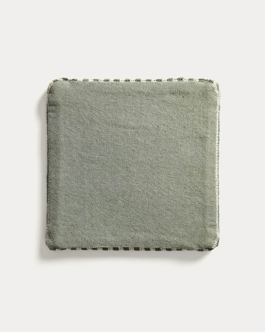 Stuhlkissen Dirome 100 % PET grün gestreift 40 x 40 cm
