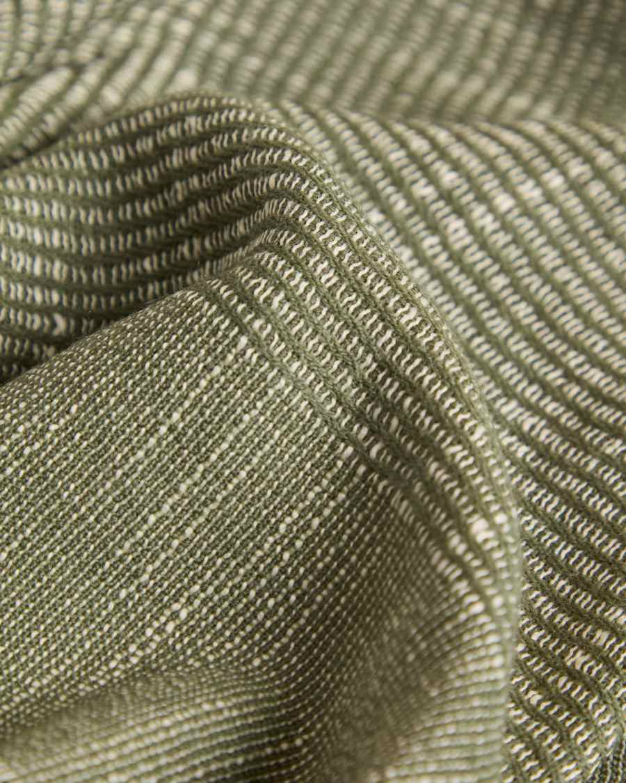 Sareli green wool blend blanket 130 x 170cm