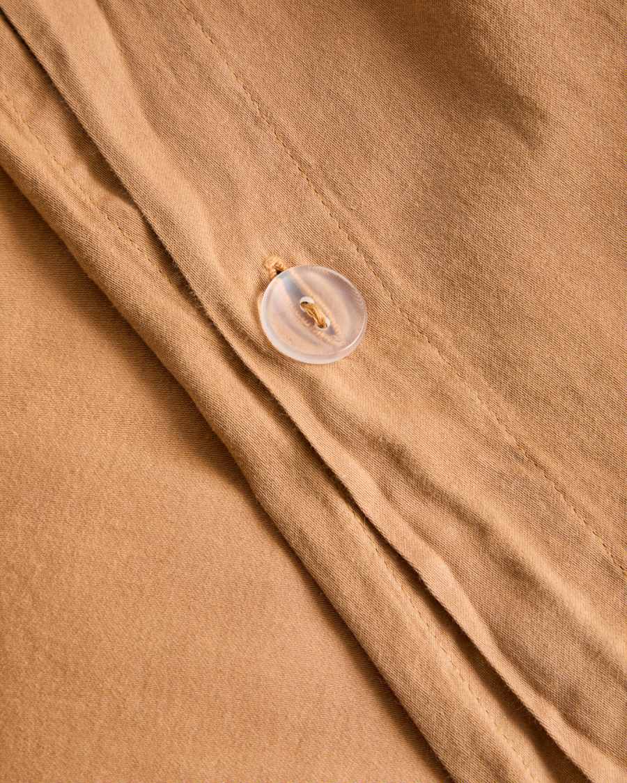 Sirale 100% cotton sateen duvet cover with washed orange finish for 90cm bed