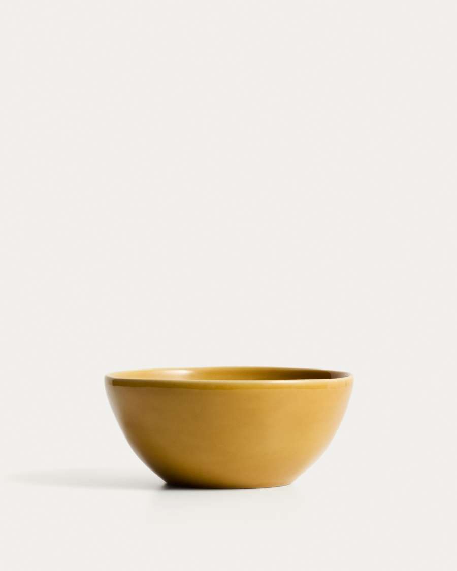 Schale Selune aus Keramik in Gelb