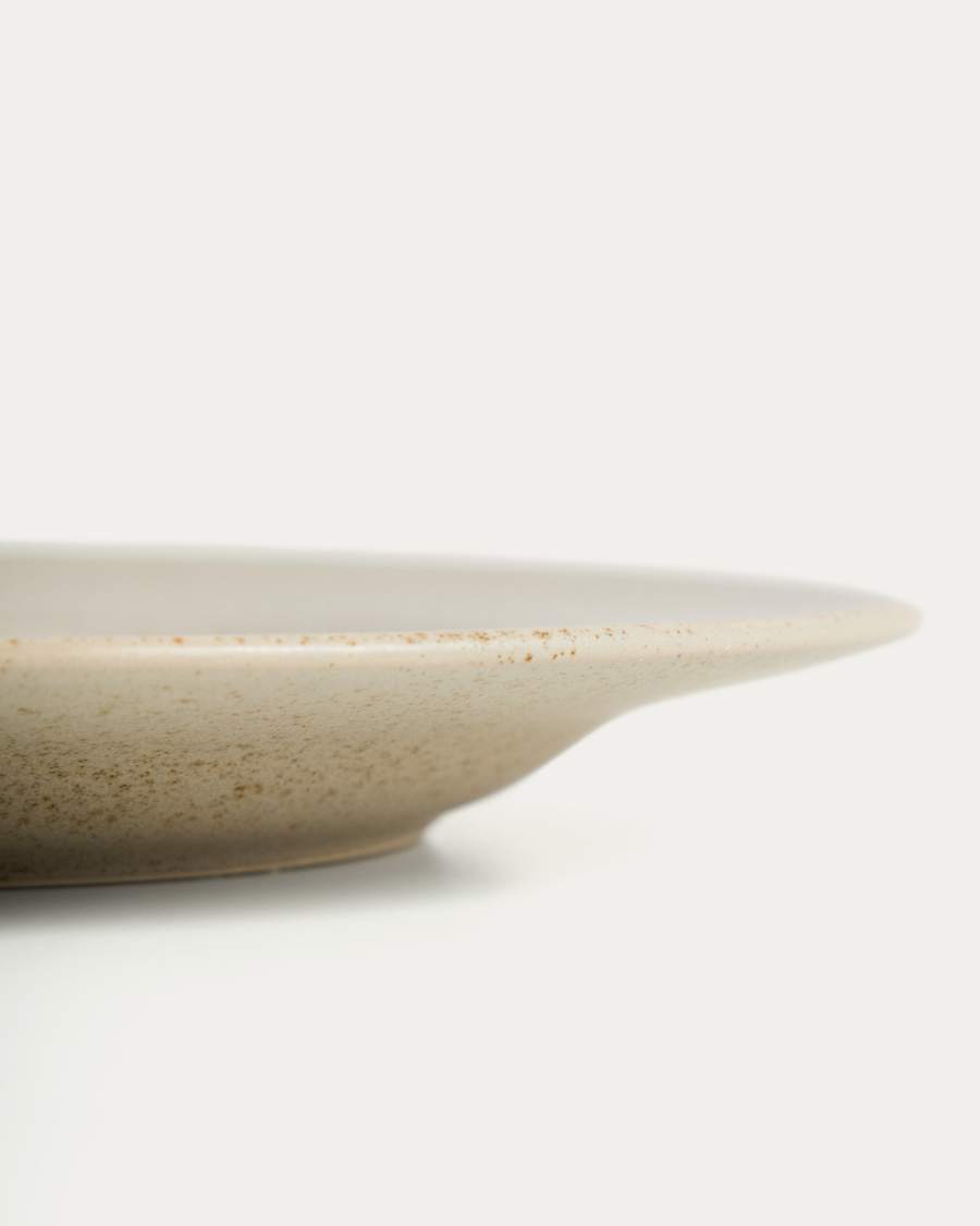 Dessertteller Sarel aus Keramik in Beige