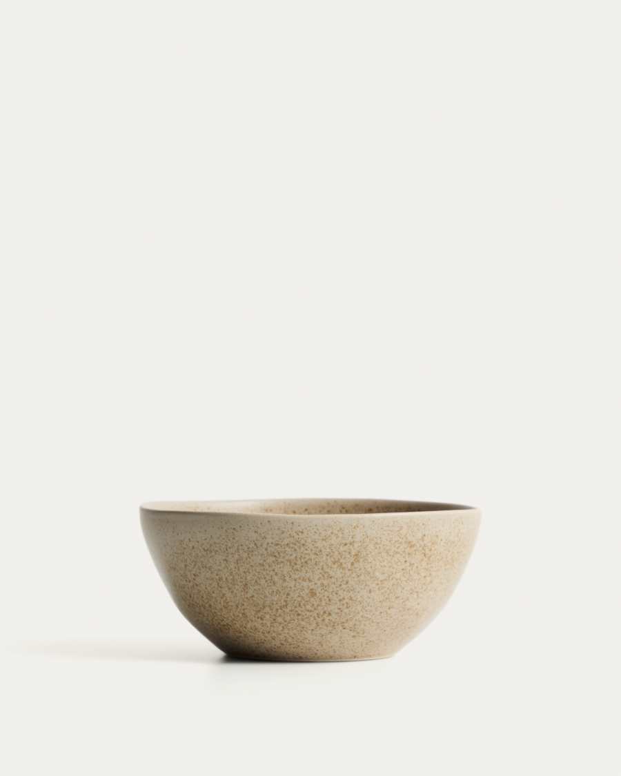 Schale Sarel aus Keramik in Beige