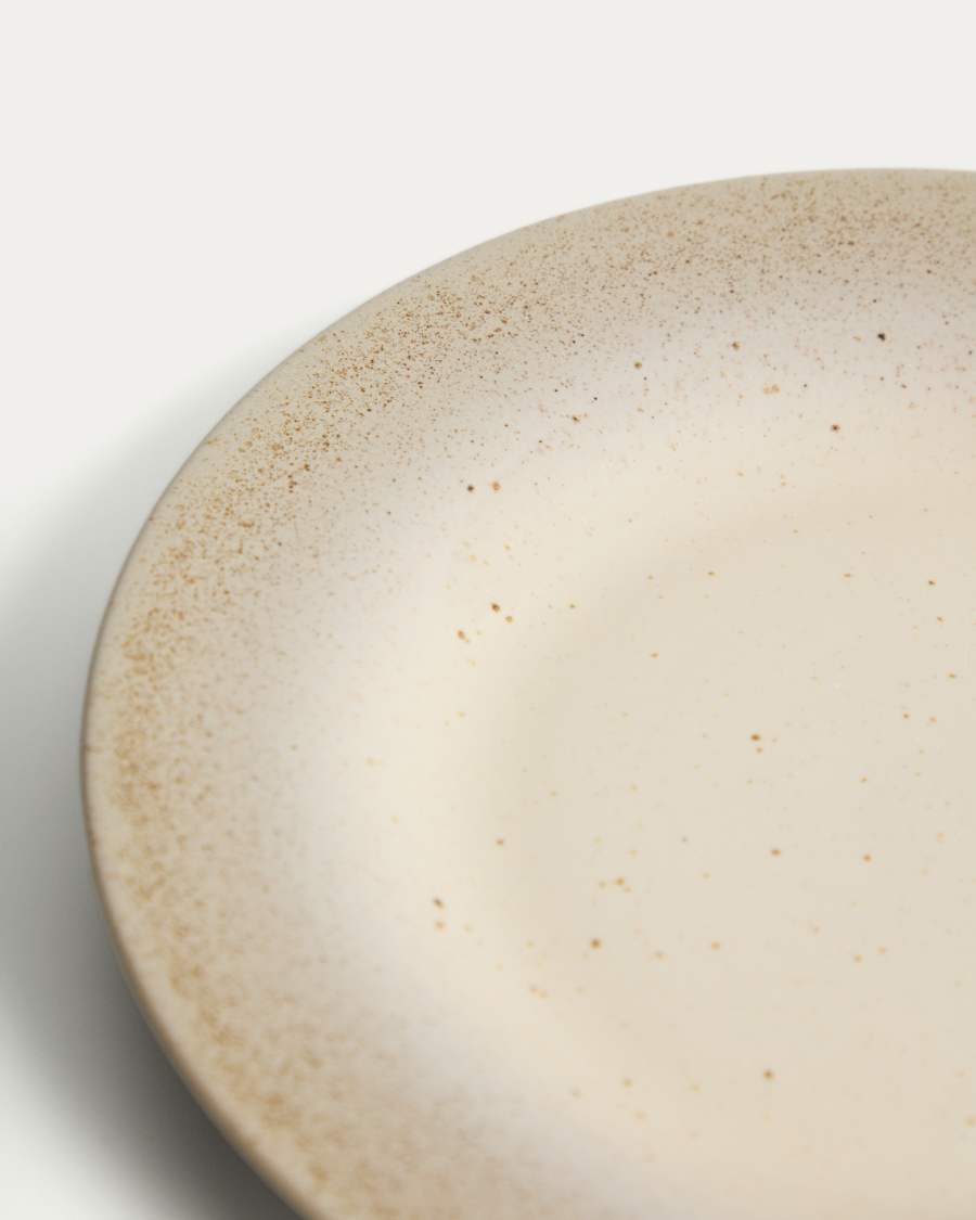 Dessertteller Sarel aus Keramik in Beige
