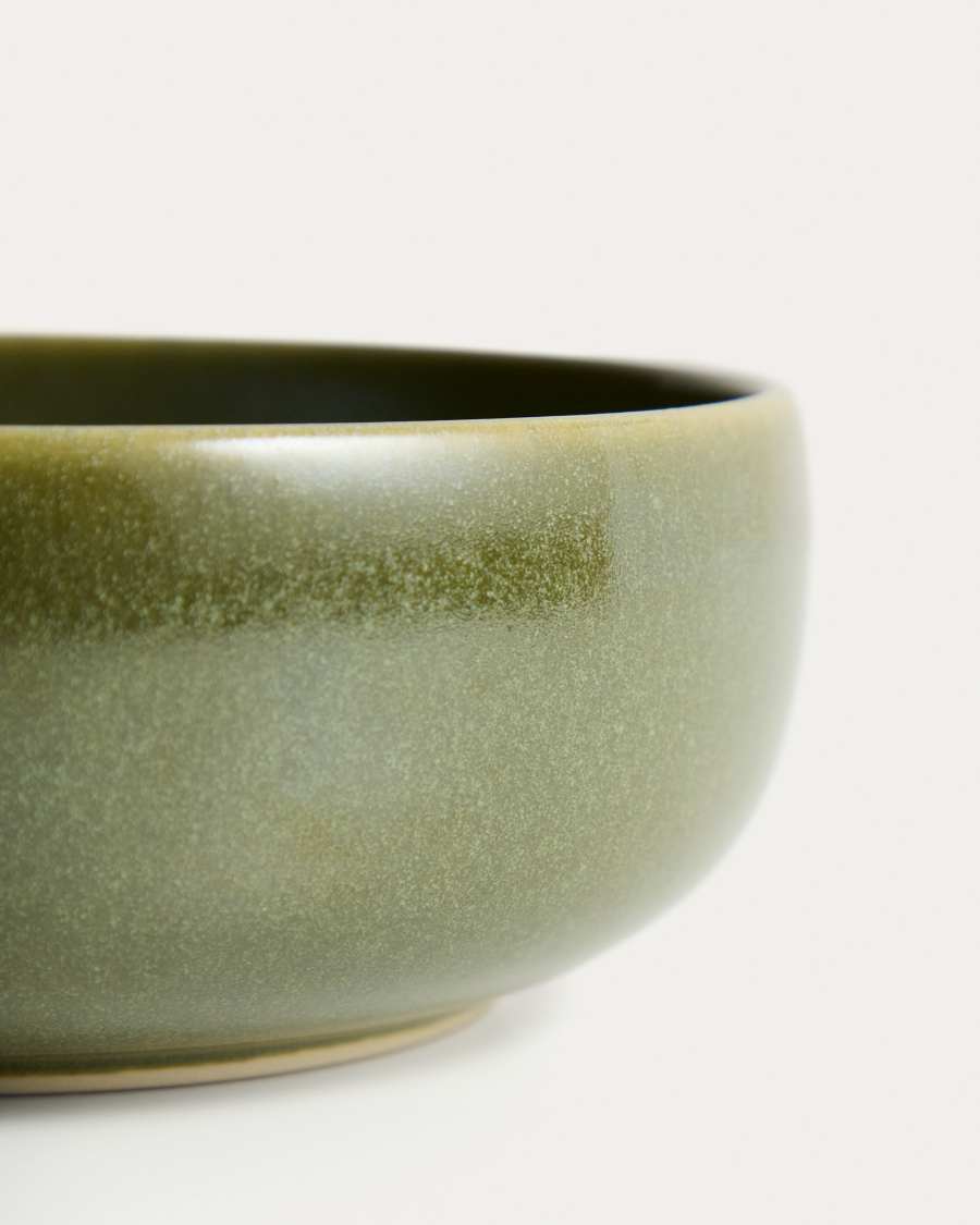 Uilo groene kleine kom van keramiek
