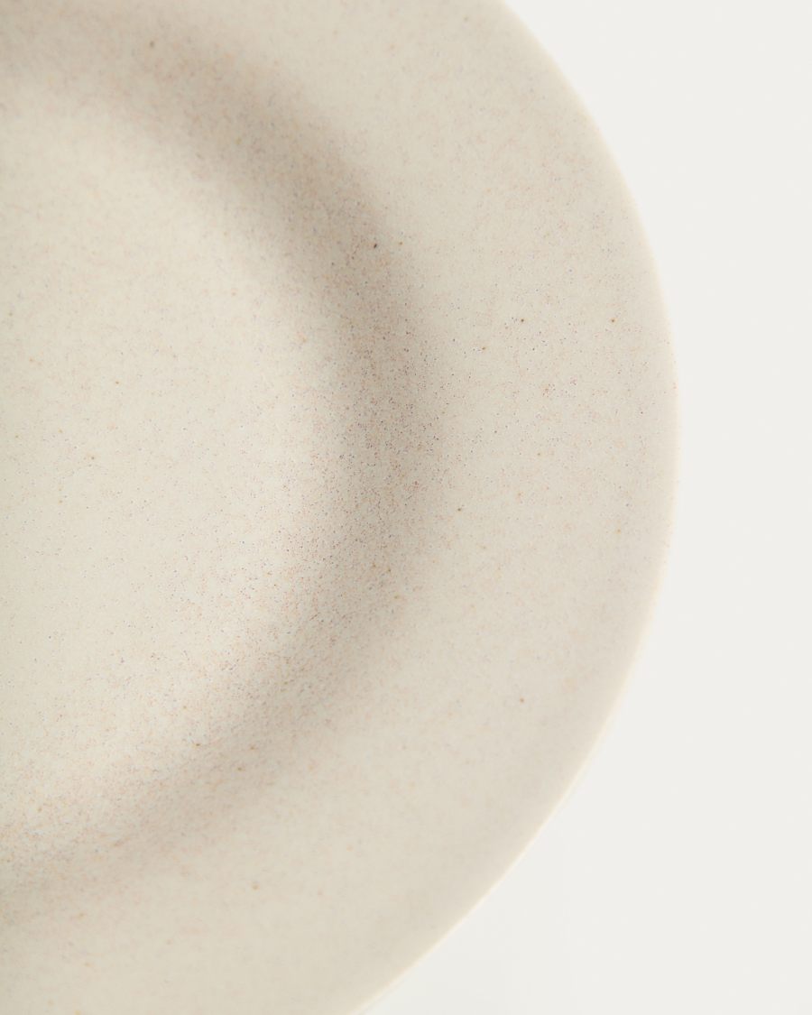 Dessertteller Sarel aus Keramik in Beige