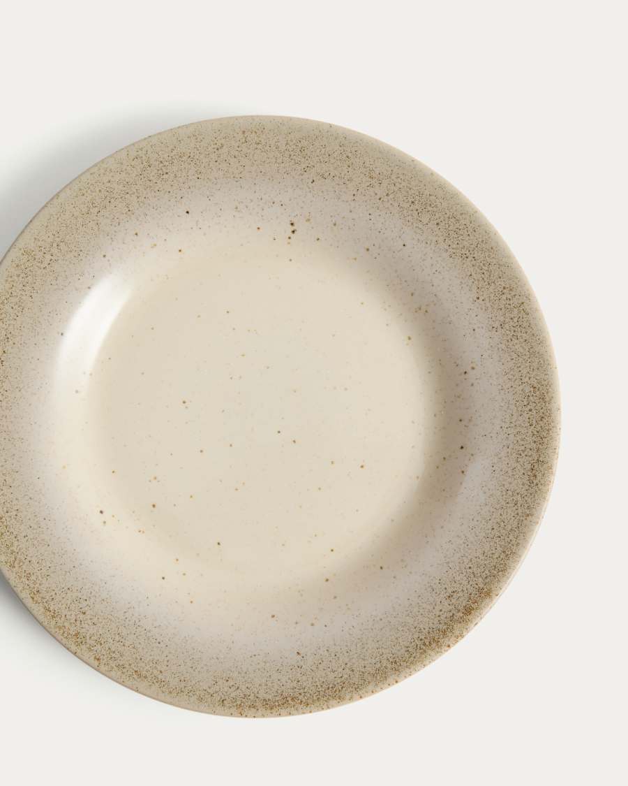 Dessertteller Sarel aus Keramik in Beige