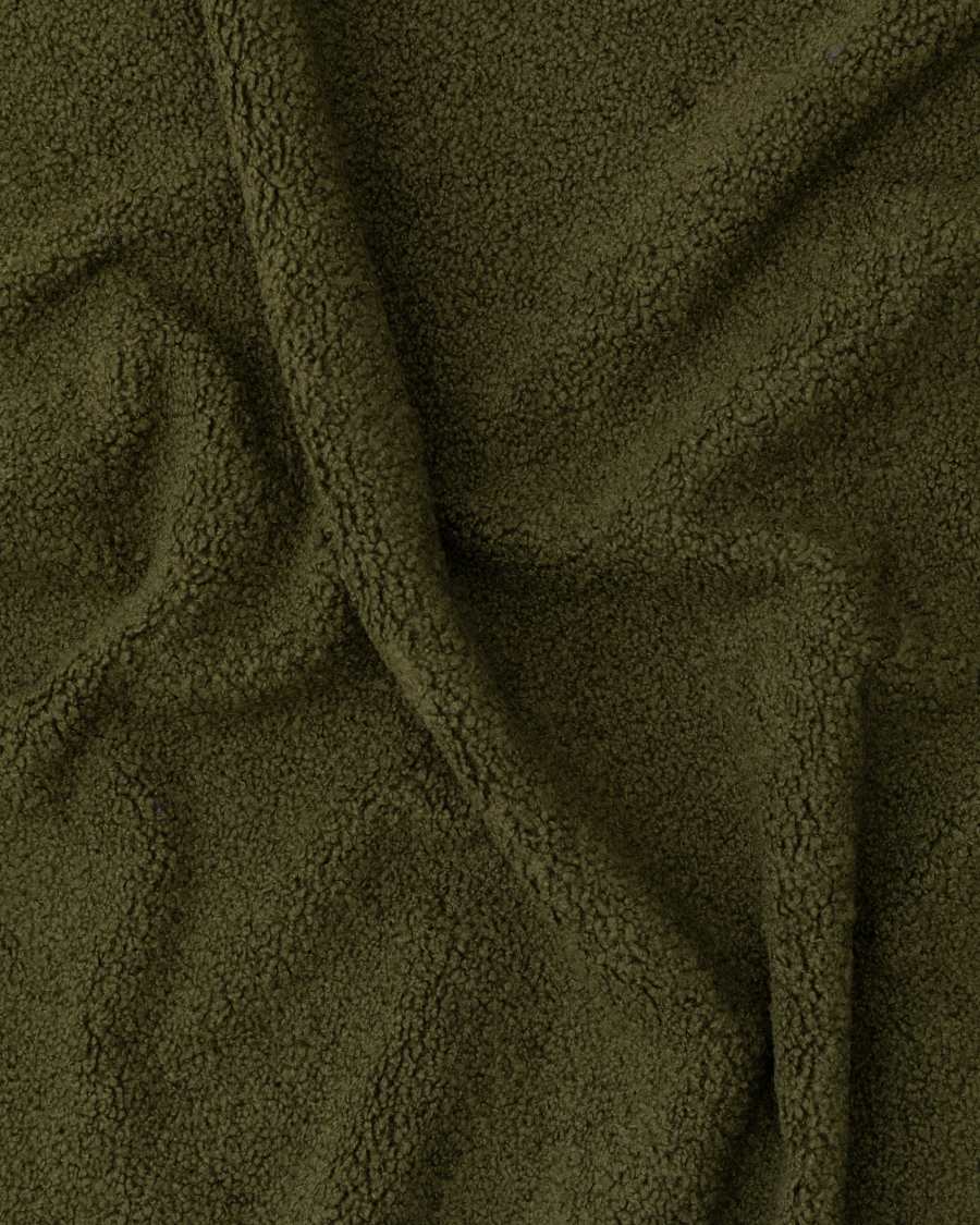 Martina bed with removable cover in dark green bouclé fabric for 160 x 200cm mattress FSC Mix Credit