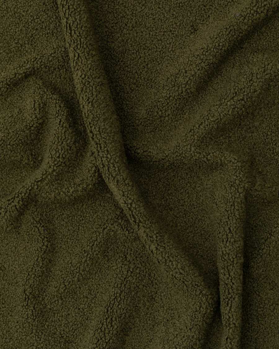 Martina bed with removable cover in dark green bouclé fabric for 180 x 200cm mattress FSC Mix Credit