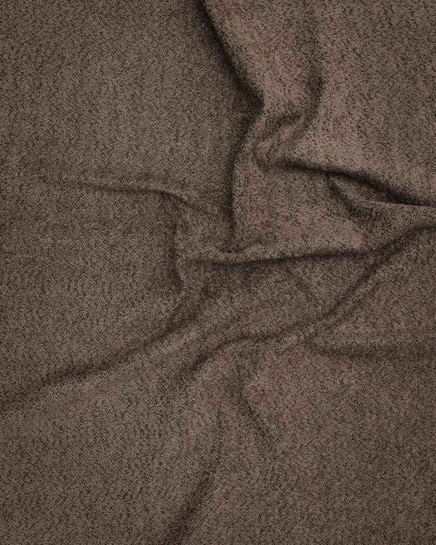 Martina bed with removable cover in brown bouclé fabric for 180 x 200cm mattress FSC Mix Credit