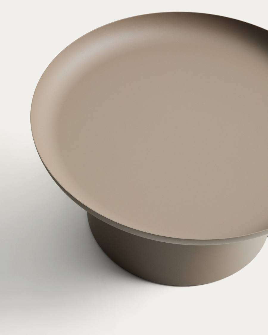 Τραπέζι σαλονιού Arcola από αλουμίνιο σε χρώμα μωβ Ø70 εκ