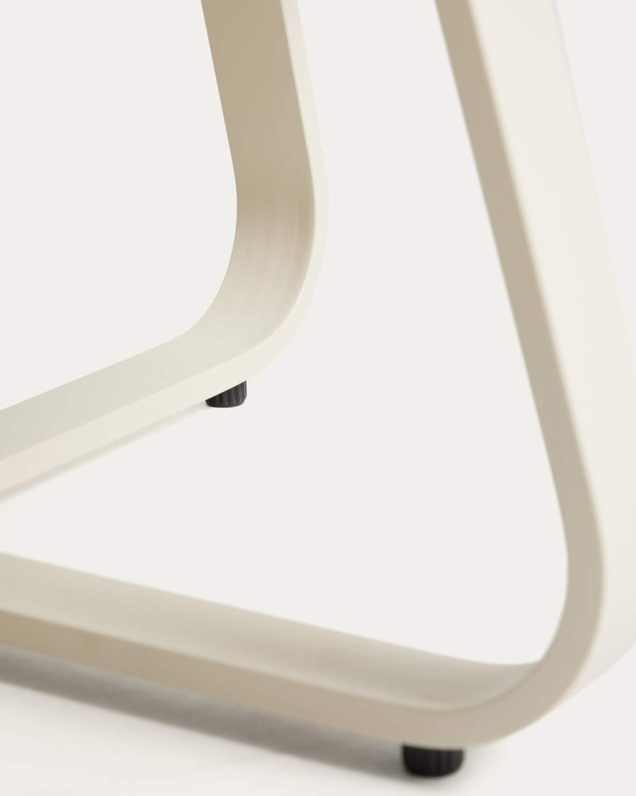 Τραπέζι σαλονιού εξωτερικού χώρου Tamaris από αλουμίνιο, μπεζ Ø80 εκ