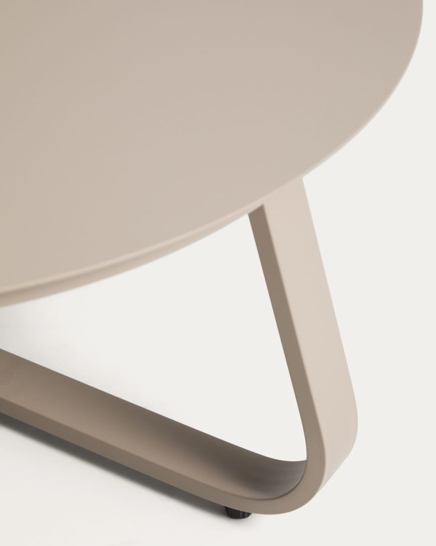 Τραπέζι σαλονιού εξωτερικού χώρου Tamaris από αλουμίνιο, γκρι Ø80 εκ