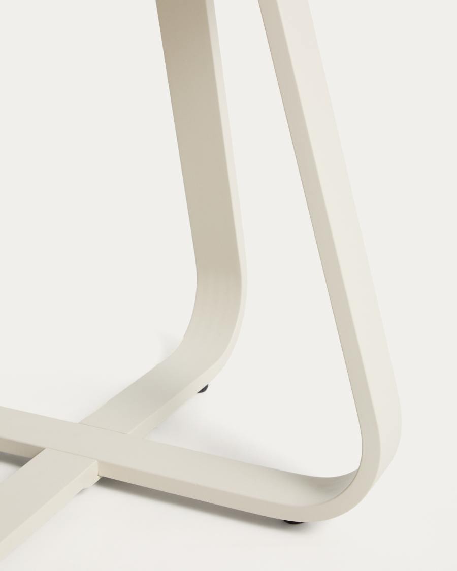 Βοηθητικό τραπέζι εξωτερικού χώρου Tamaris από αλουμίνιο, μπεζ Ø48 εκ