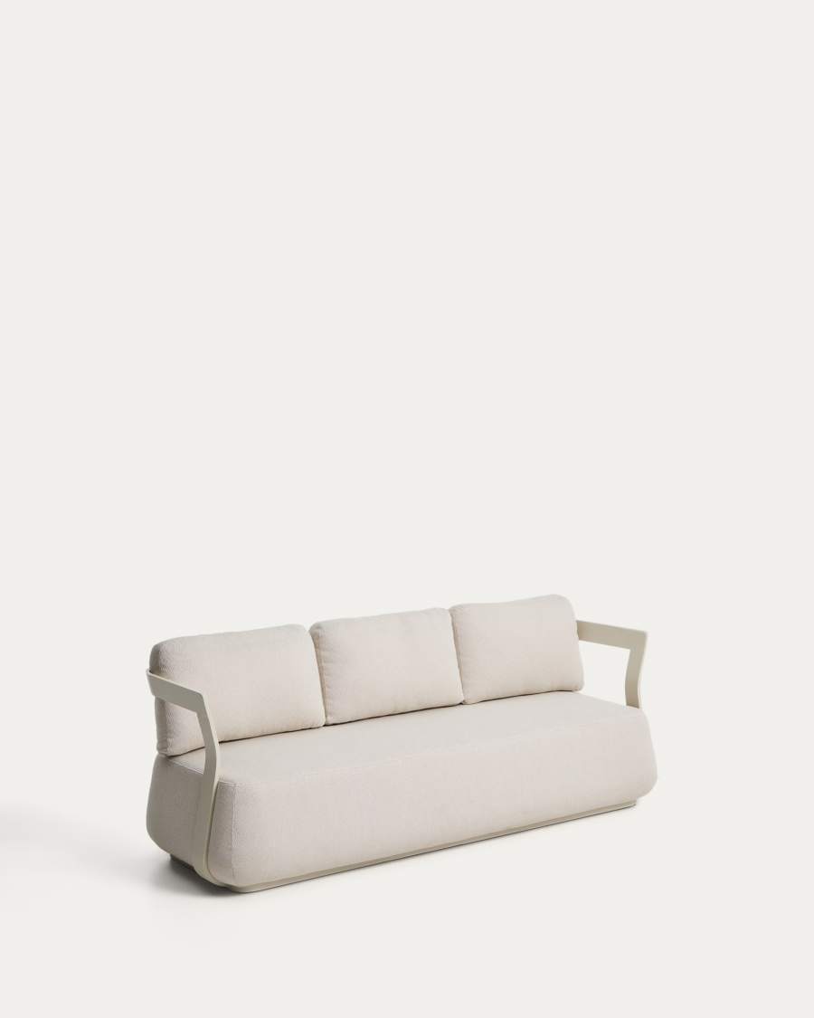 Καναπές 3 θέσεων Tamaris από αλουμίνιο, γκρι 217 εκ