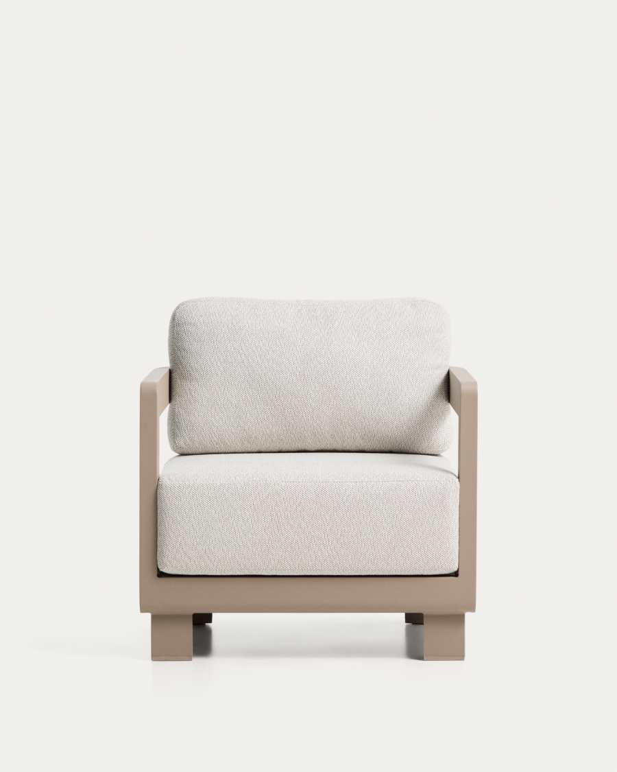 Πολυθρόνα εξωτερικού χώρου Nerano από αλουμίνιο, γκρι