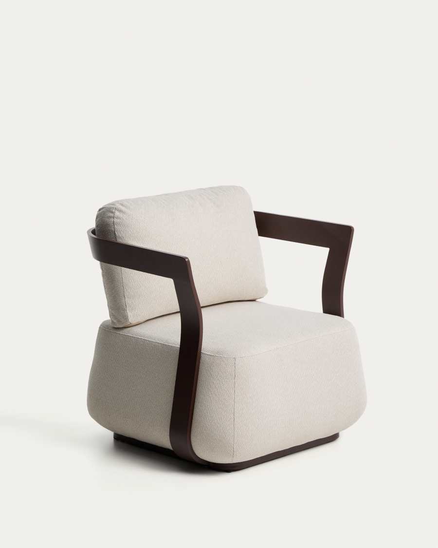 Πολυθρόνα εξωτερικού χώρου Tamaris από αλουμίνιο, καφέ