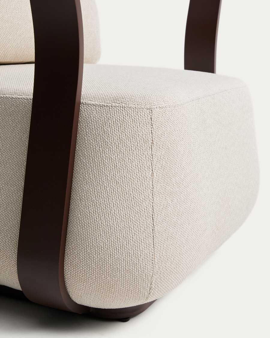 Πολυθρόνα εξωτερικού χώρου Tamaris από αλουμίνιο, καφέ