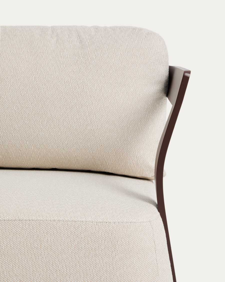 Πολυθρόνα εξωτερικού χώρου Tamaris από αλουμίνιο, καφέ