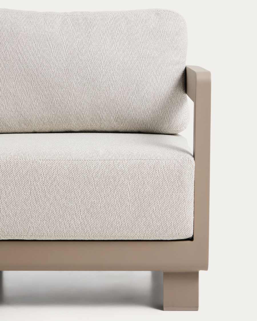 Πολυθρόνα εξωτερικού χώρου Nerano από αλουμίνιο, γκρι