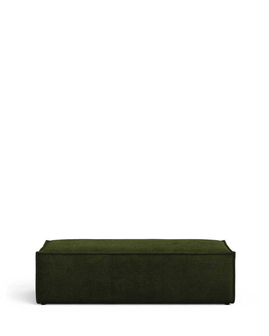 Sitz Blok Sofa Cord grün 150 x 70 cm