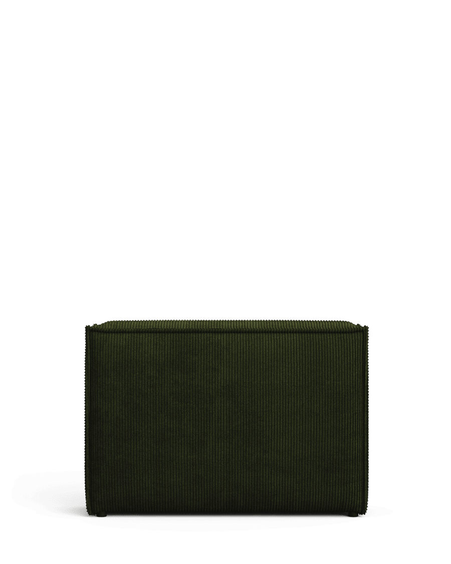 Armlehne links Blok Sofa für Sitz mit 70 cm Tiefe Cord grün