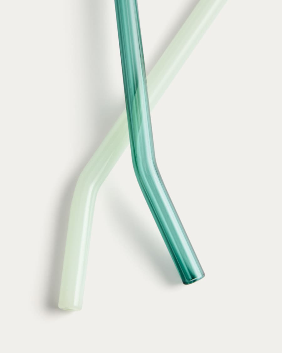 Micla set of 6 glass straws 10.5 cm