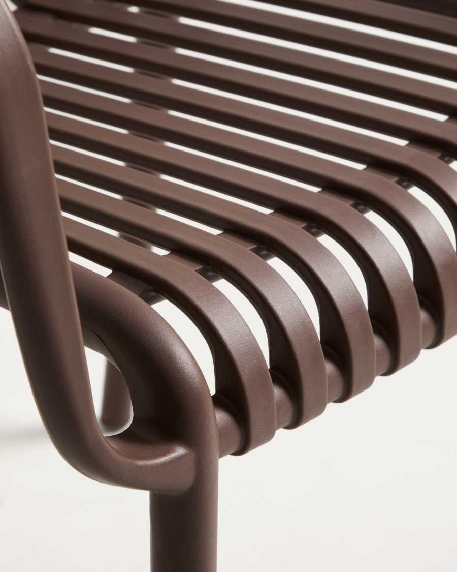 Στοιβαζόμενη καρέκλα εξωτερικού χώρου Isabellini καφέ