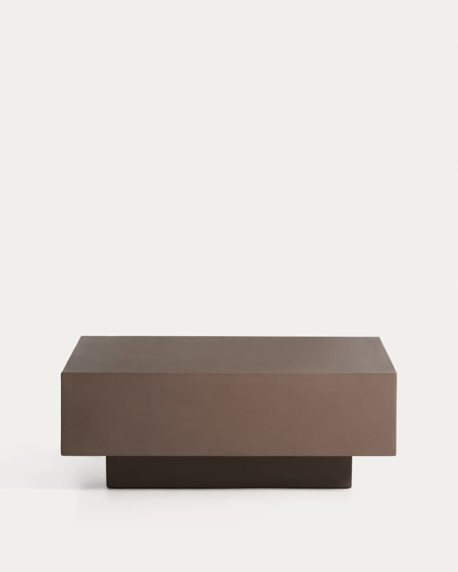 Rustella coffee table in brown concrete 80 x 60cm