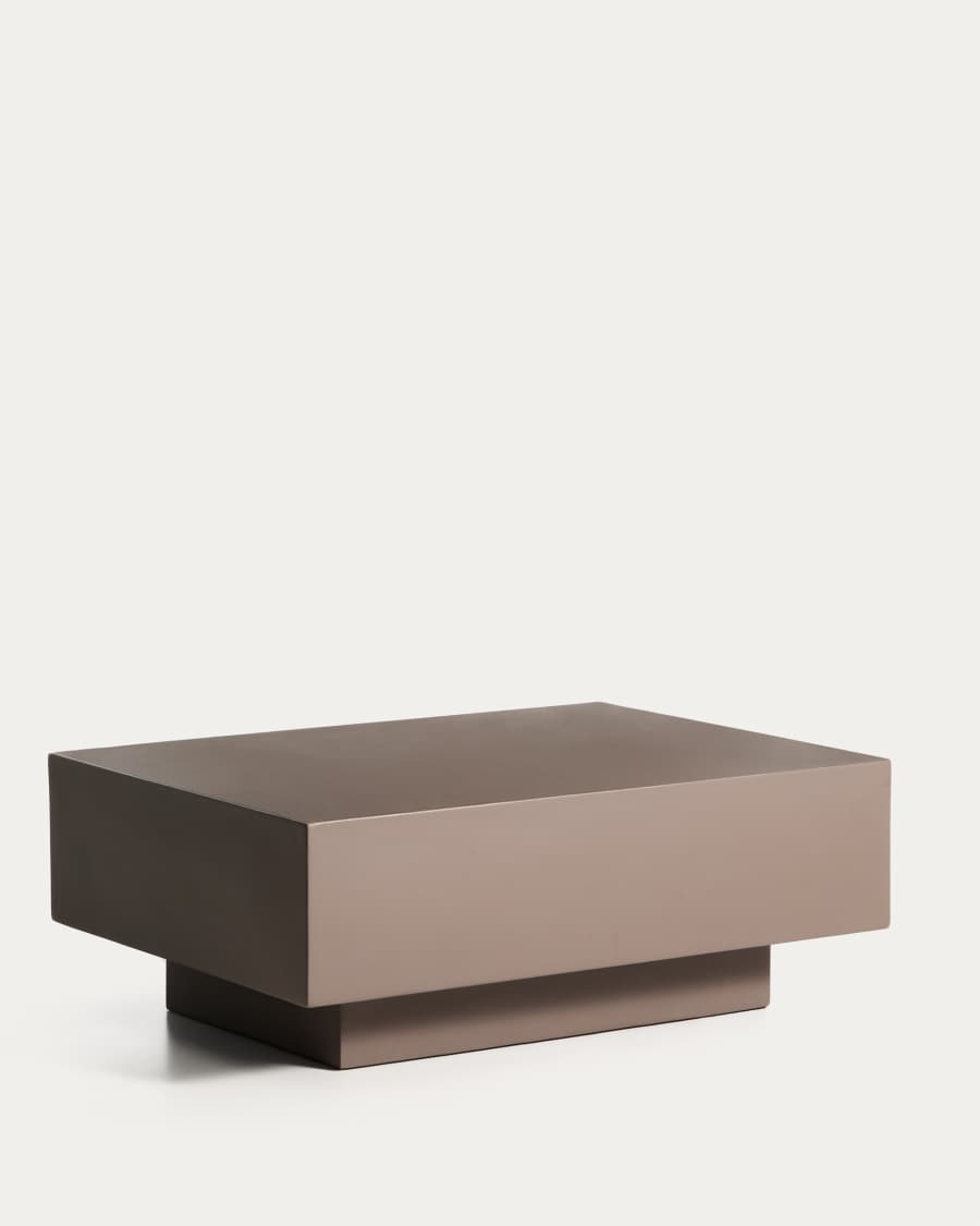 Rustella coffee table in brown concrete 80 x 60cm