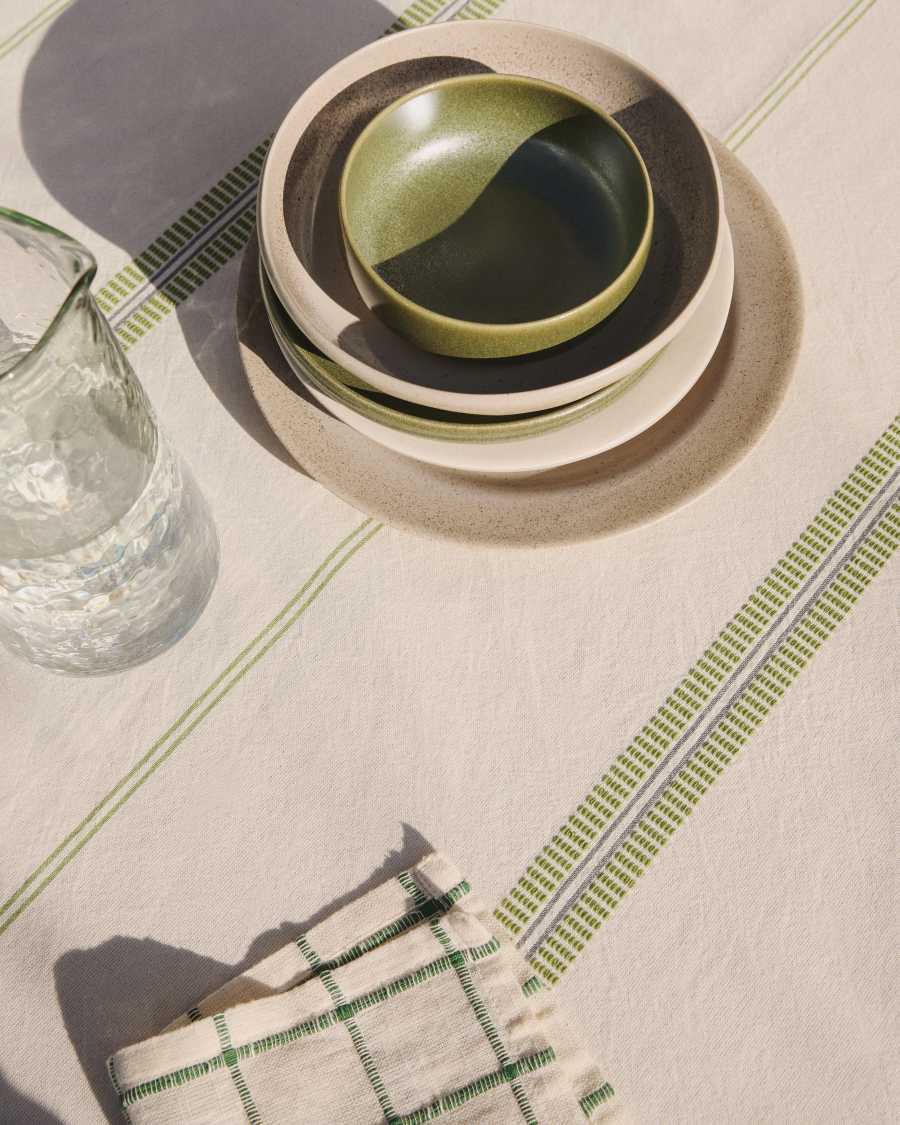 Uilo groene kleine kom van keramiek