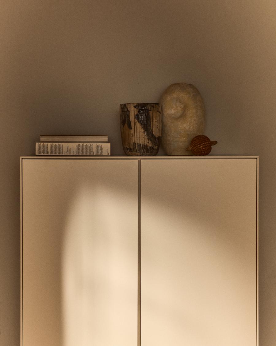 Aparador alt Vedrana 4 portes DM lacat blanc 97,5 x 160 cm