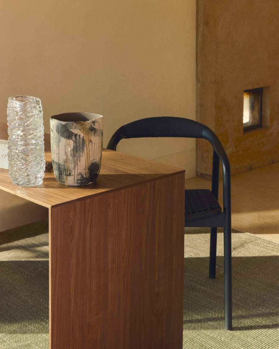 Litto work desk in walnut veneer FSC Mix Credit 140 x 60 cm