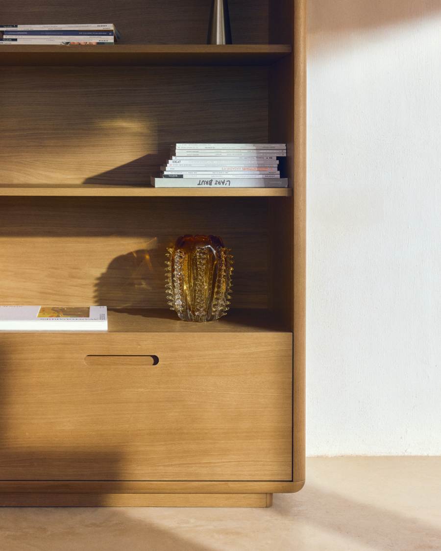 Βάζο Nicora από πορτοκαλίο γυαλί 23 εκ