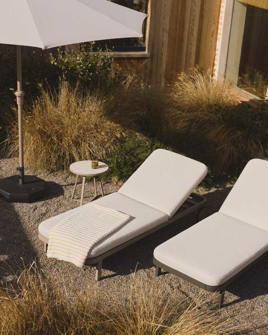 Handtuch Dorane aus 100 % Baumwolle mit gelben Streifen 70 x 140 cm