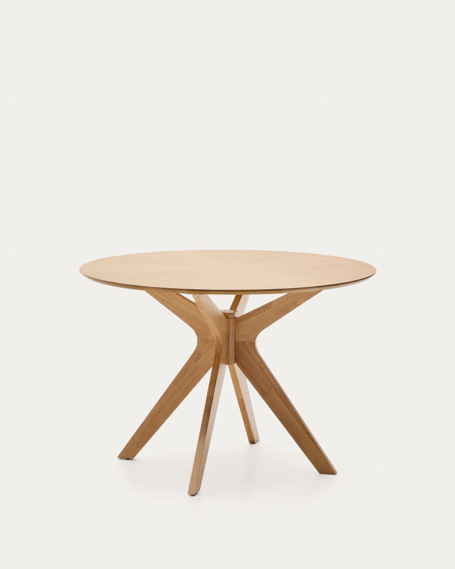 Naanim round table in oak veneer, Ø 100 cm