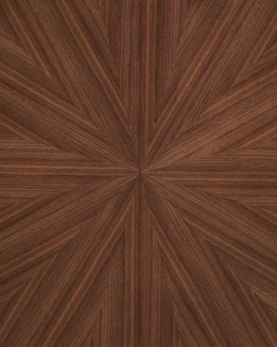 Naanim round table in walnut veneer, Ø 100 cm