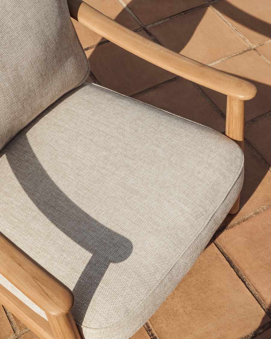 Πολυθρόνα εξωτερικού χώρου Elunda από 100% μασίφ ξύλο τικ FSC