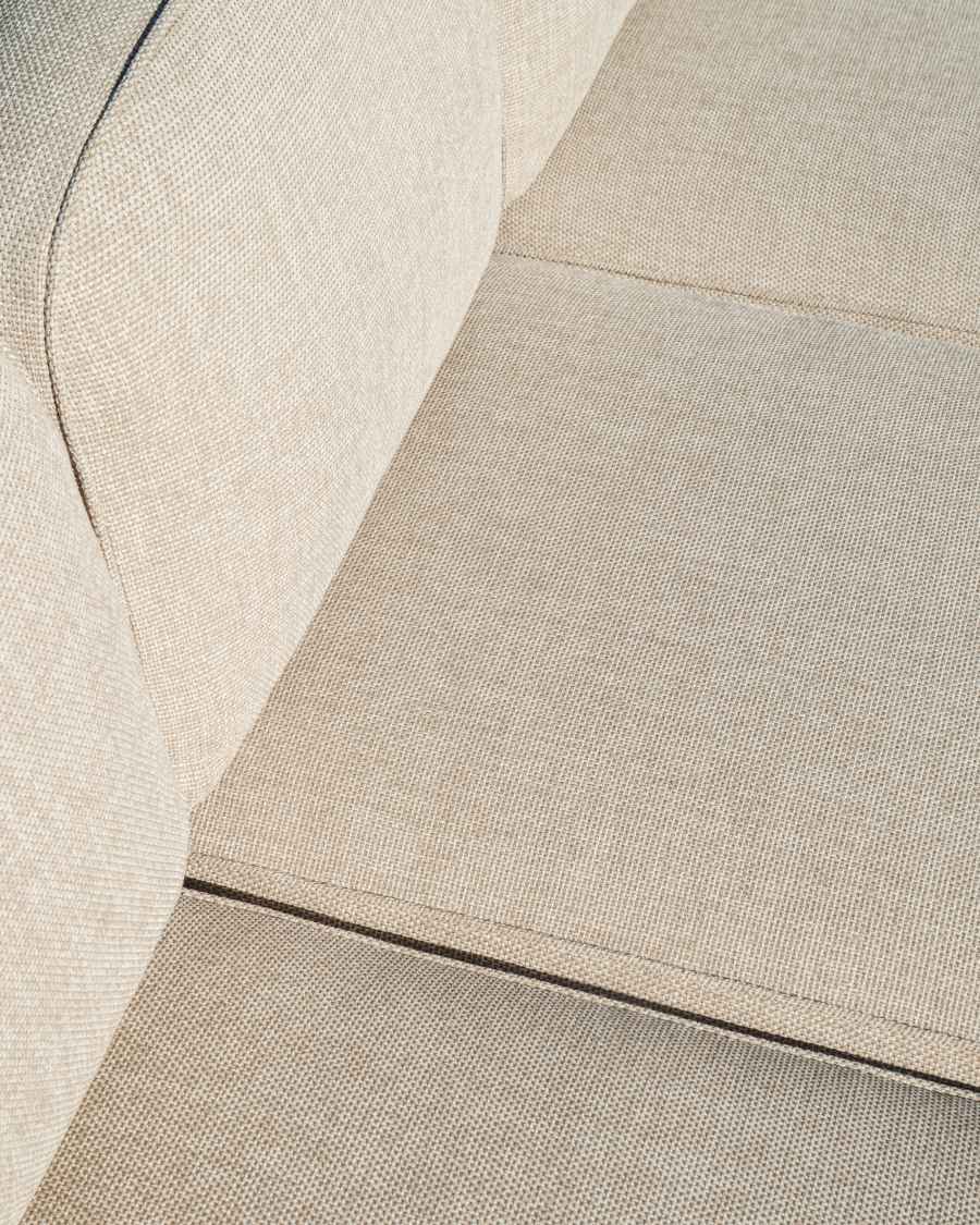 Elunda 3-seater outdoor sofa in solid teak wood FSC 100% 215cm