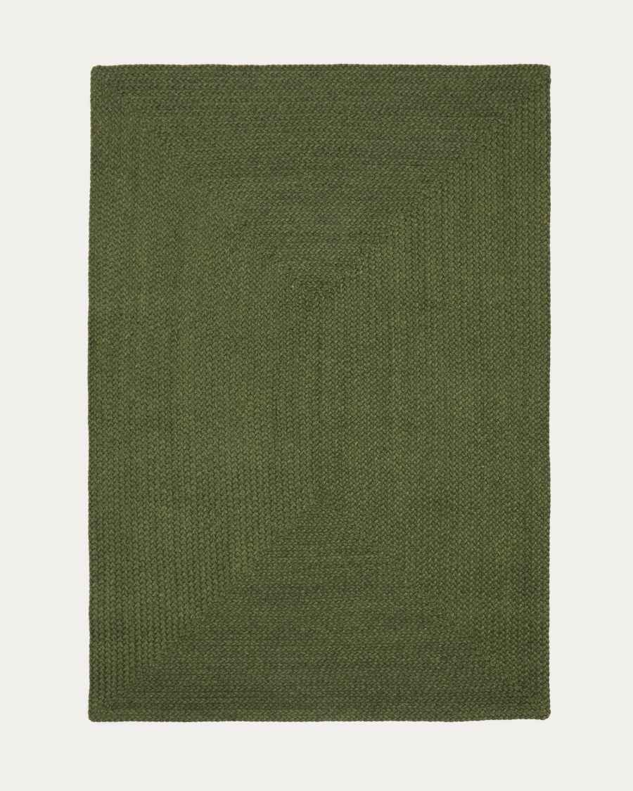Despas green synthetic fibre rug 200 x 300cm