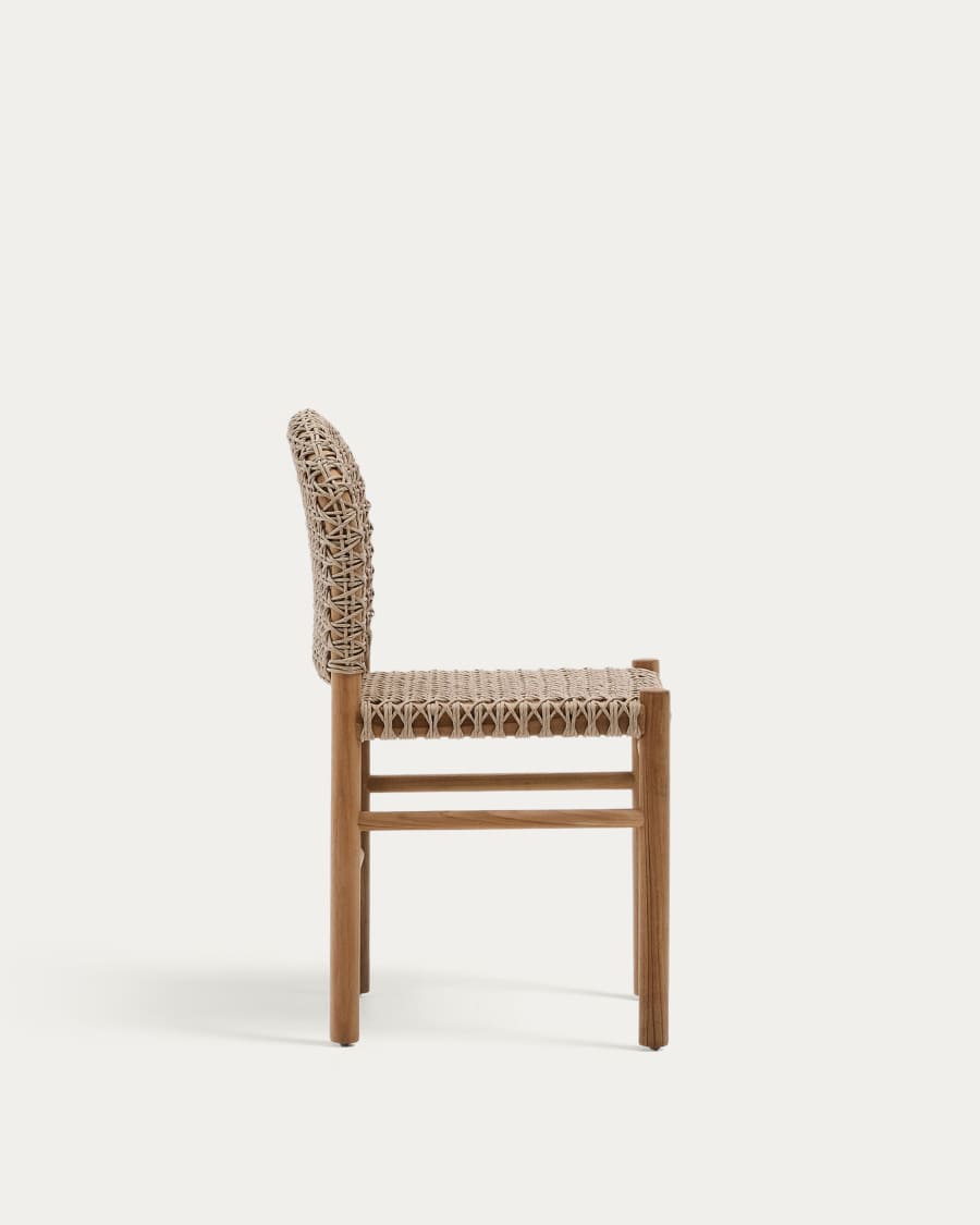 Tavira outdoor chair in solid teak wood
