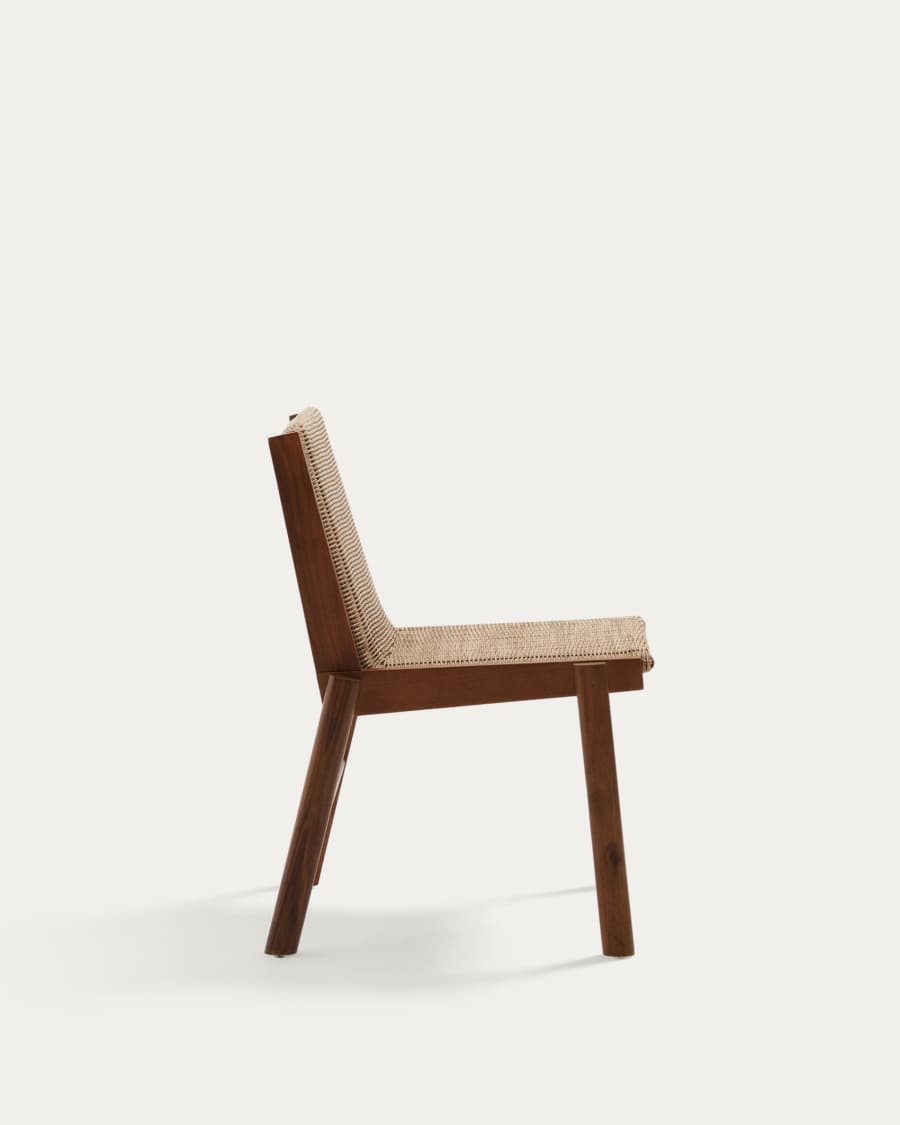 Itani chair in FSC 100% solid acacia wood and synthetic rattan
