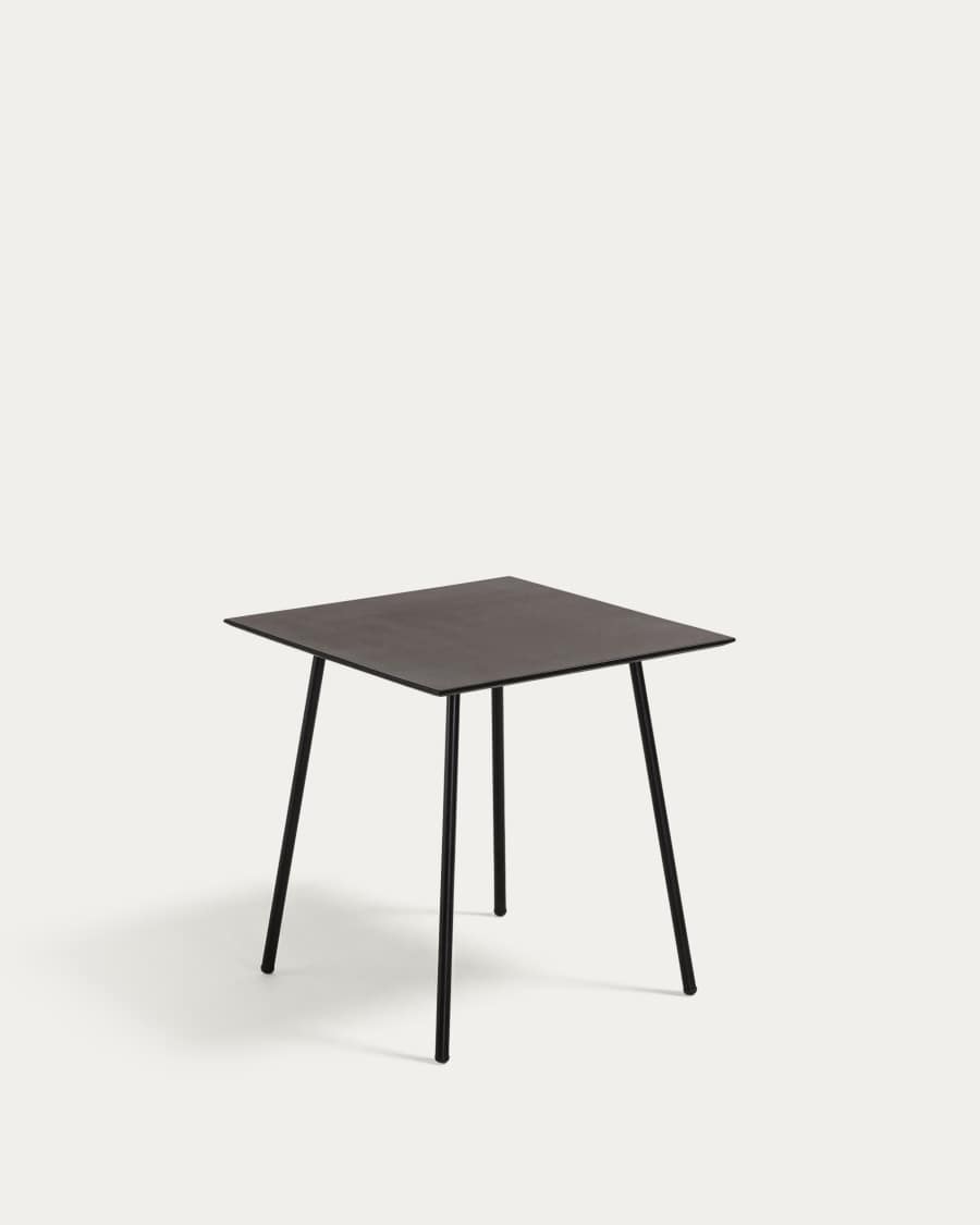 Mathis cement fibre with steel legs with black finish 75 x 75 cm