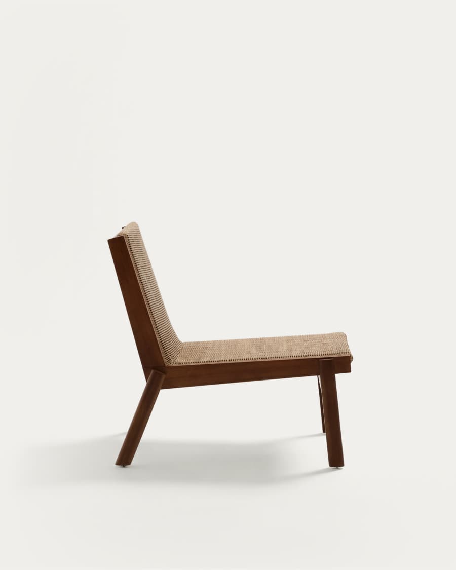 Itani armchair in FSC 100% solid acacia wood and synthetic rattan