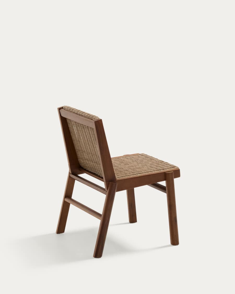 Itani chair in FSC 100% solid acacia wood and synthetic rattan